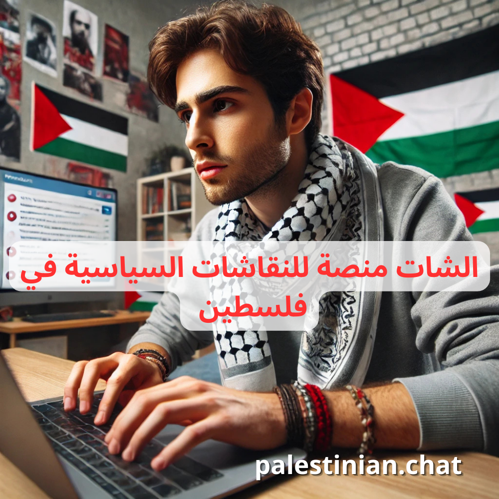 الشات منصة للنقاشات السياسية في فلسطين 